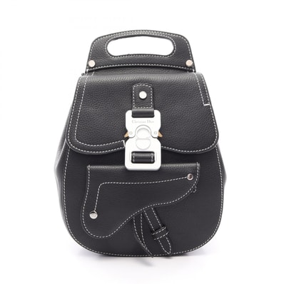 ディオール Dior Gallop ギャロップ リュックサック バックパック バッグ レザー メンズ ブラック系 【中古】