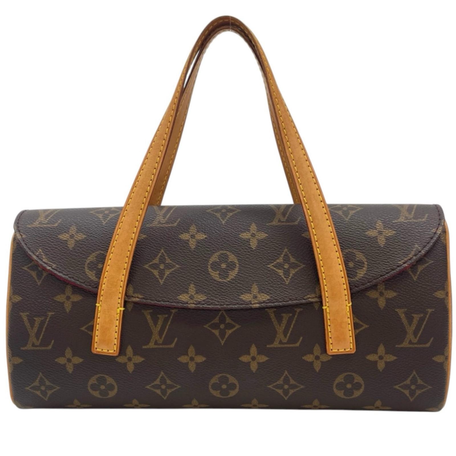 ルイヴィトン ソナチネ モノグラム ハンドバッグ モノグラムキャンバス M51902 ブラウン レディース LOUIS VUITTON  中古