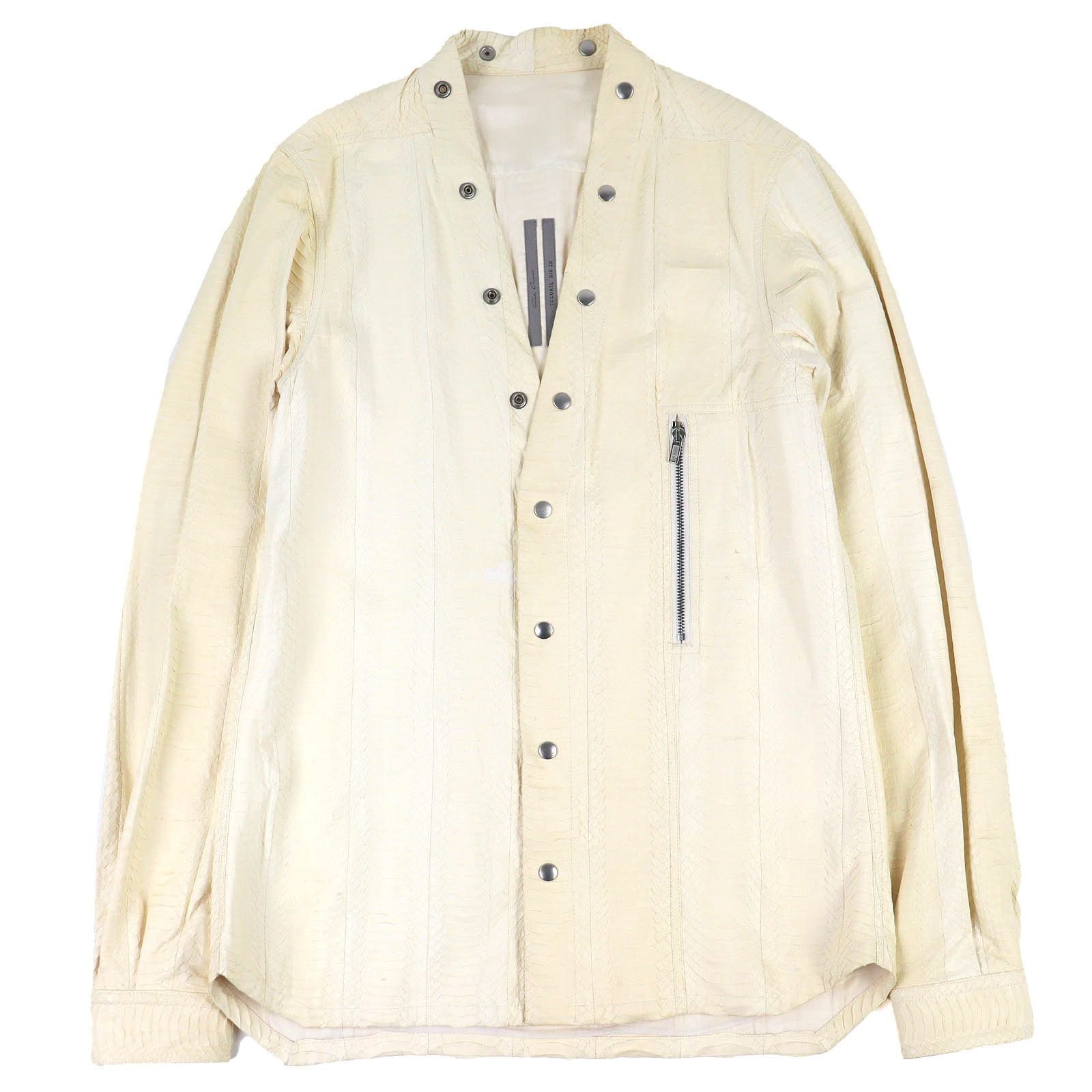 良品 リックオウエンス スネークレザージャケット RU20S7287-LSN