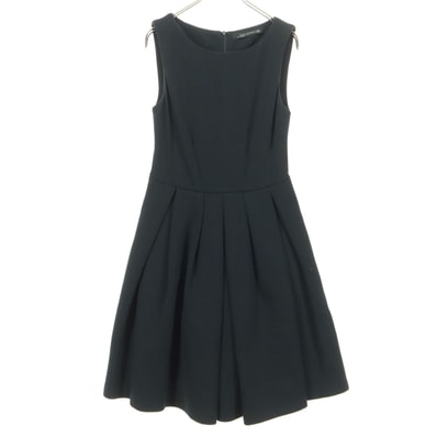 ZARA WOMAN ザラウーマン ノースリーブ 膝丈ワンピース XS ブラック