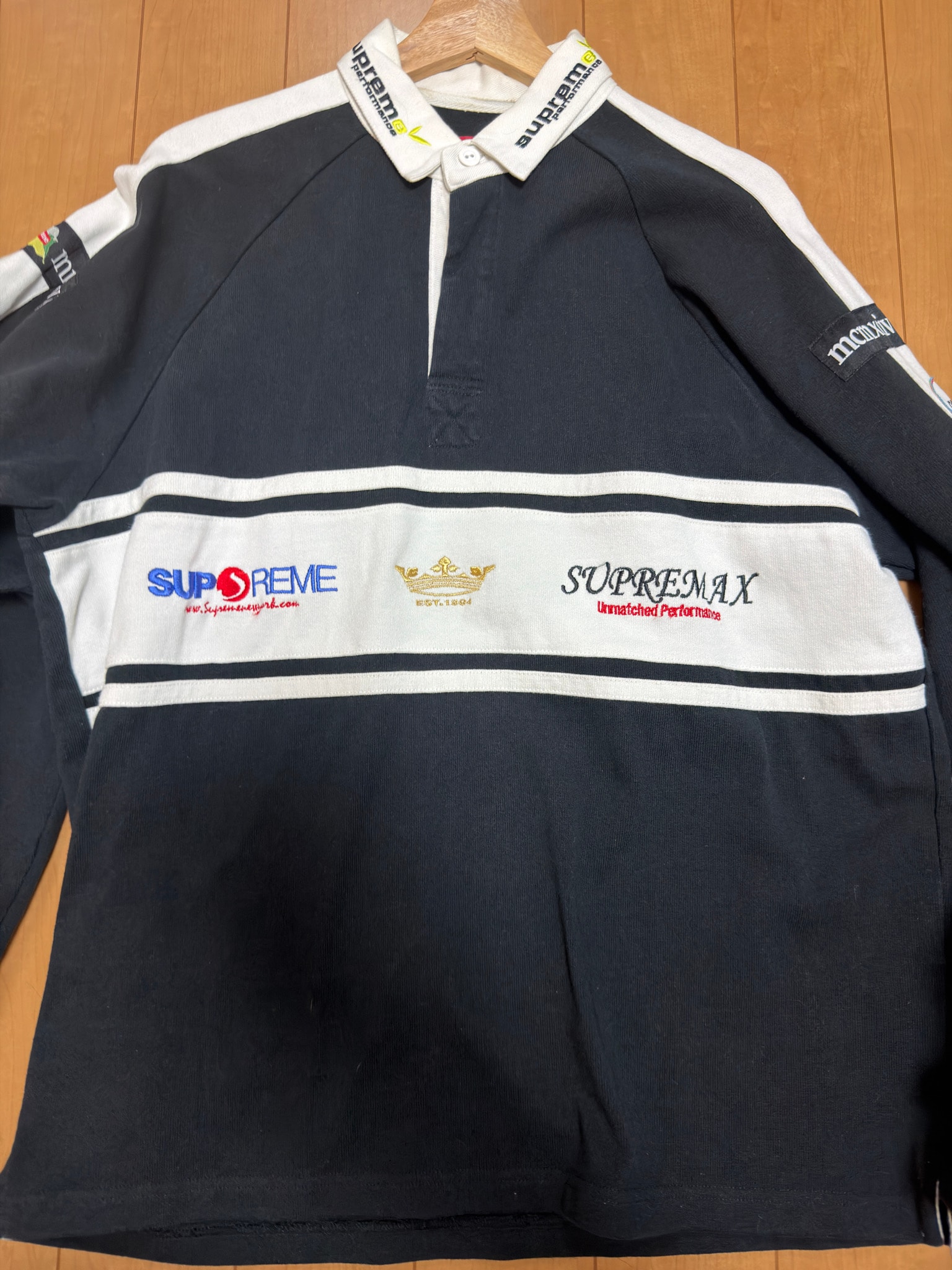 Supreme Chest Stripe Rugby "White"