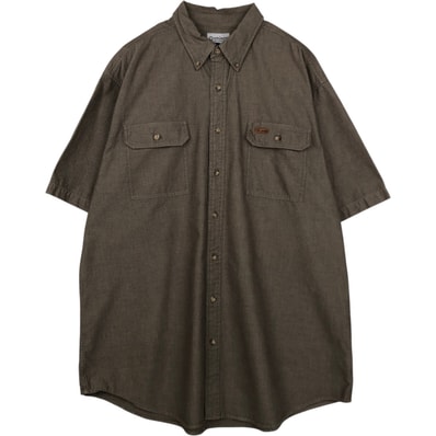 古着 カーハート Carhartt ボタンダウン 半袖 ワークシャツ メンズXL相当/eaa637827