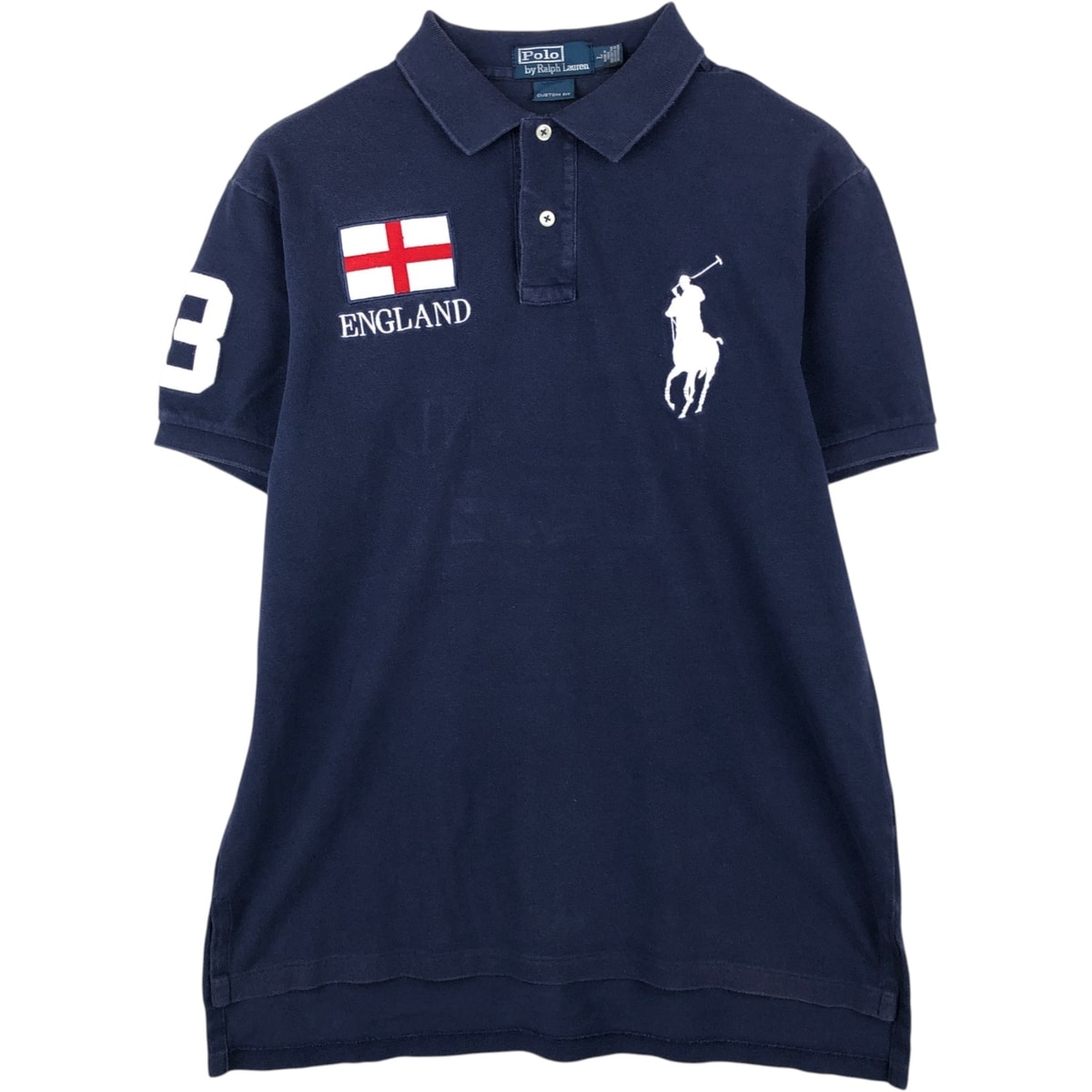 古着 ラルフローレン Ralph Lauren POLO by Ralph Lauren CUSTOM FIT ビッグポニー 半袖 ポロシャツ メンズL相当/eaa622192
