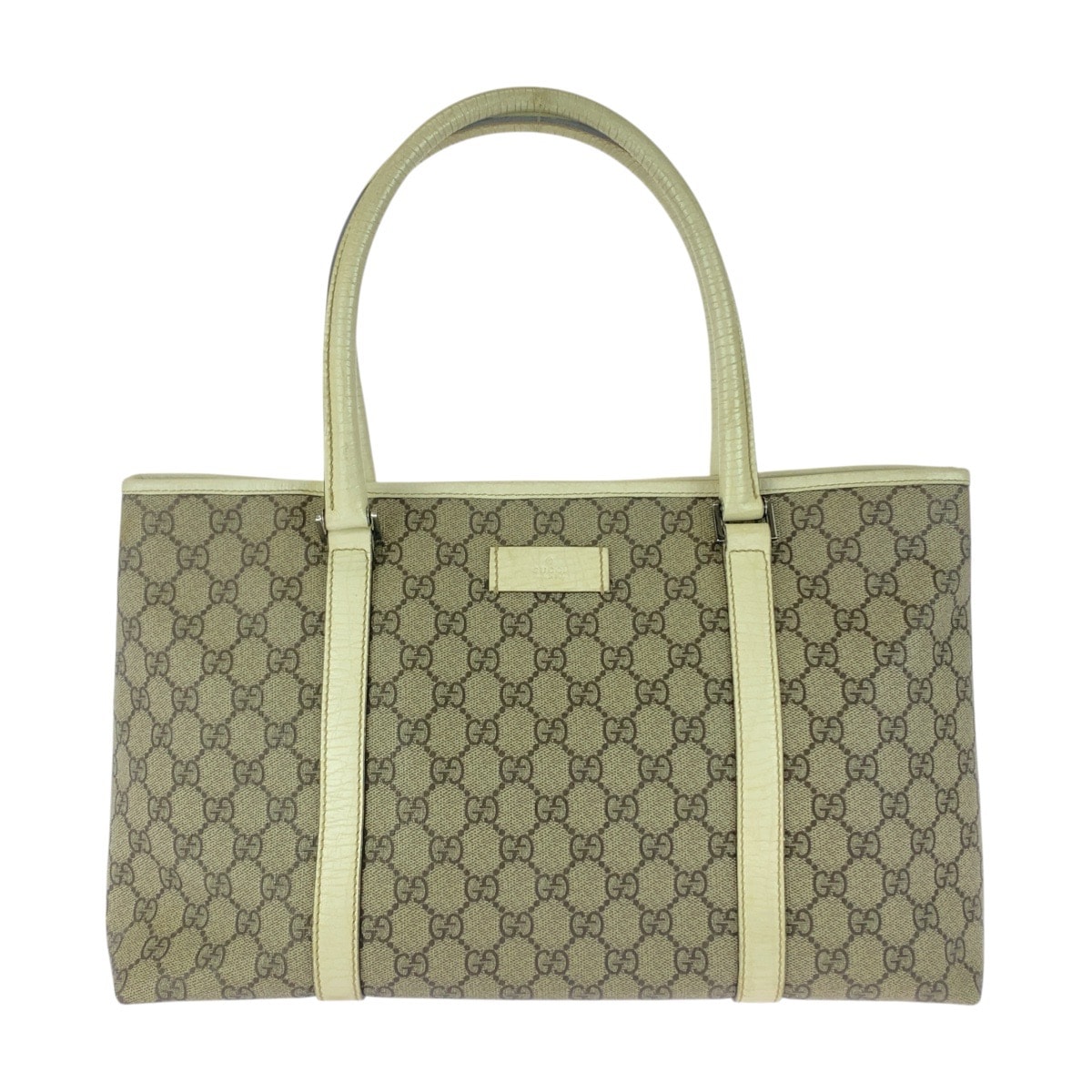 B (目立った傷や汚れなし)】GUCCI グッチ ベージュ ホワイト シルバー