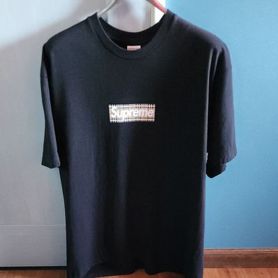Supreme / Burberry Box Logo Tee "Black"