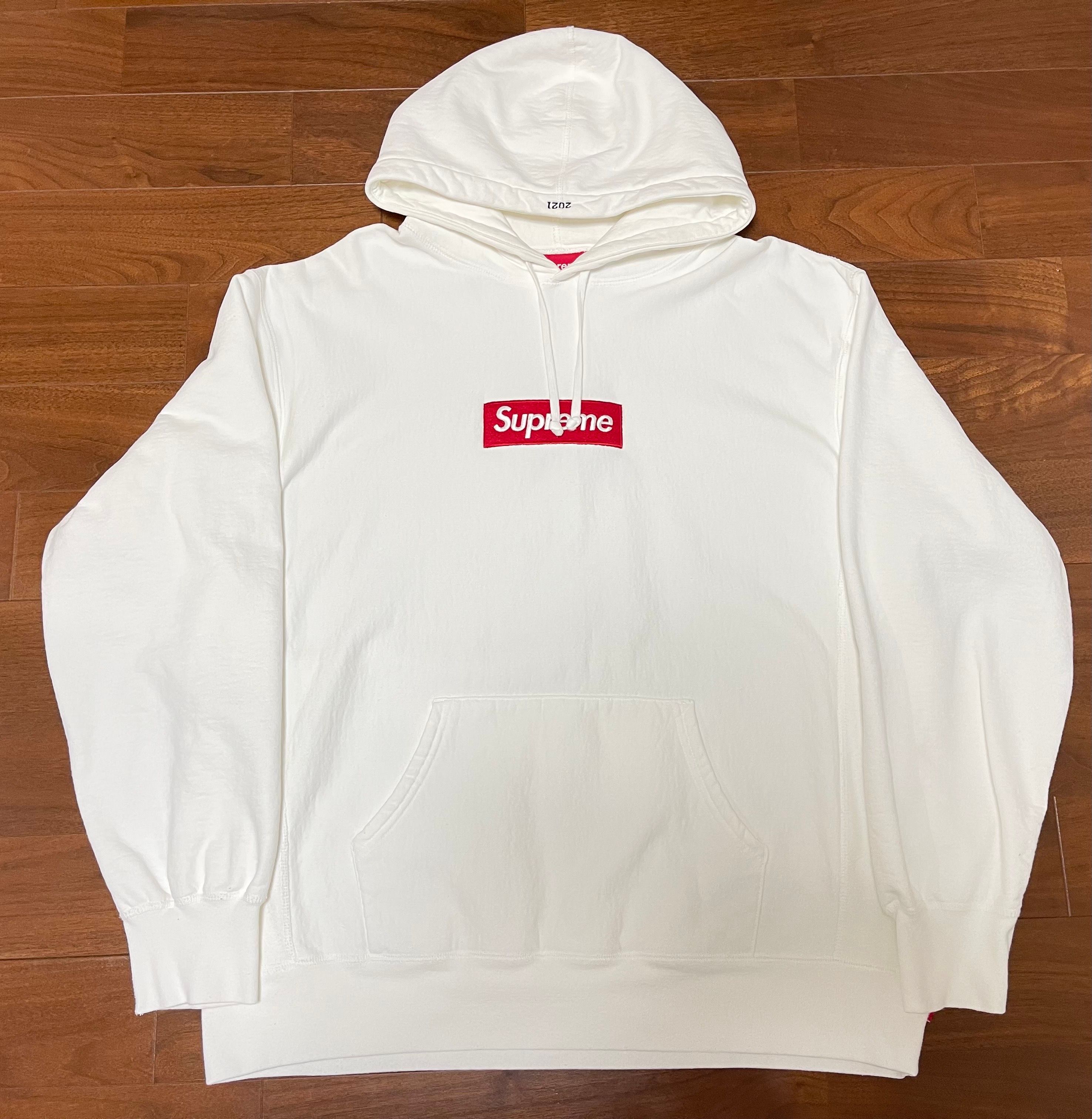 Supreme Box Logo Hooded Sweatshirt "White" (21FW)