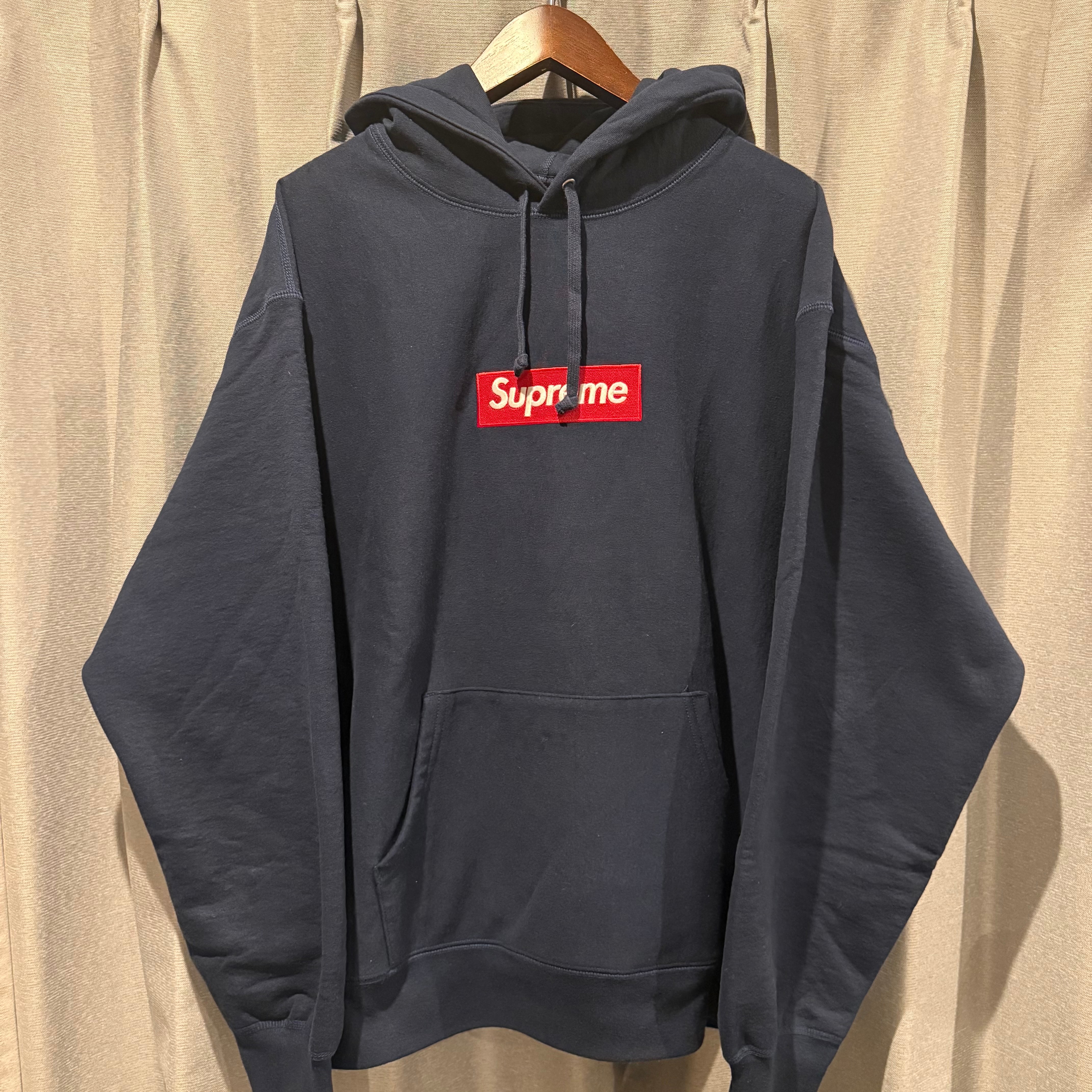 Supreme Box Logo Hooded Sweatshirt "Navy" (24FW)