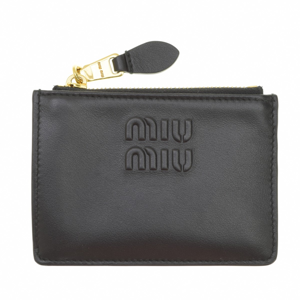 MIU MIU Nappa Leather Card Holder "Black"