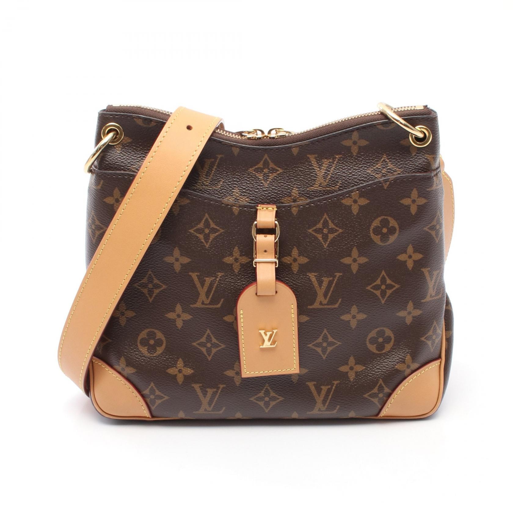 ルイ・ヴィトン LOUIS VUITTON オデオン NM PM ショルダーバッグ バッグ PVCコーティングキャンバス レザー モノグラム レディース ブラウン系 M45354 【中古】