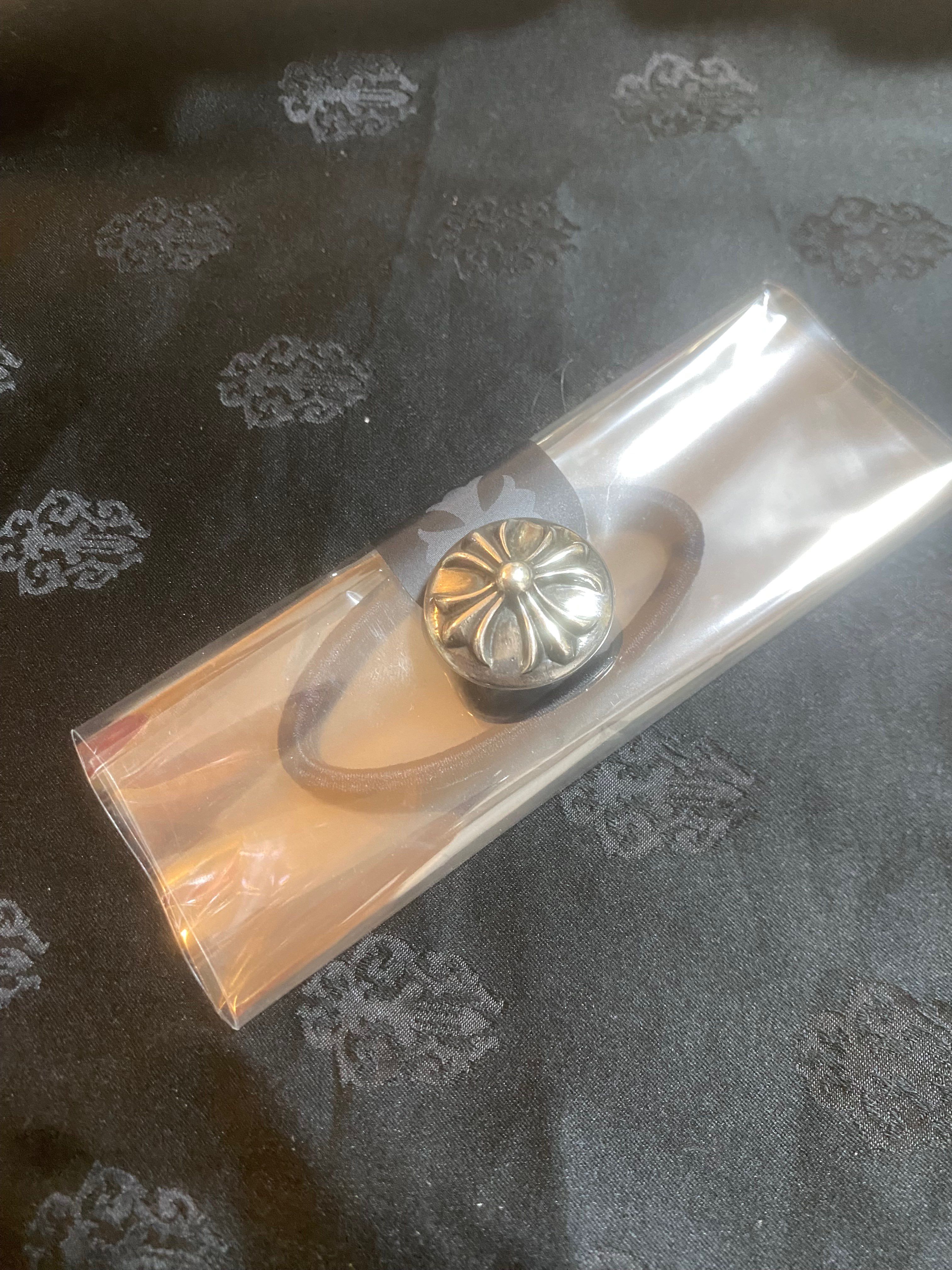 Chrome Hearts Hair Band # 2 Cross Bracelet "Black"