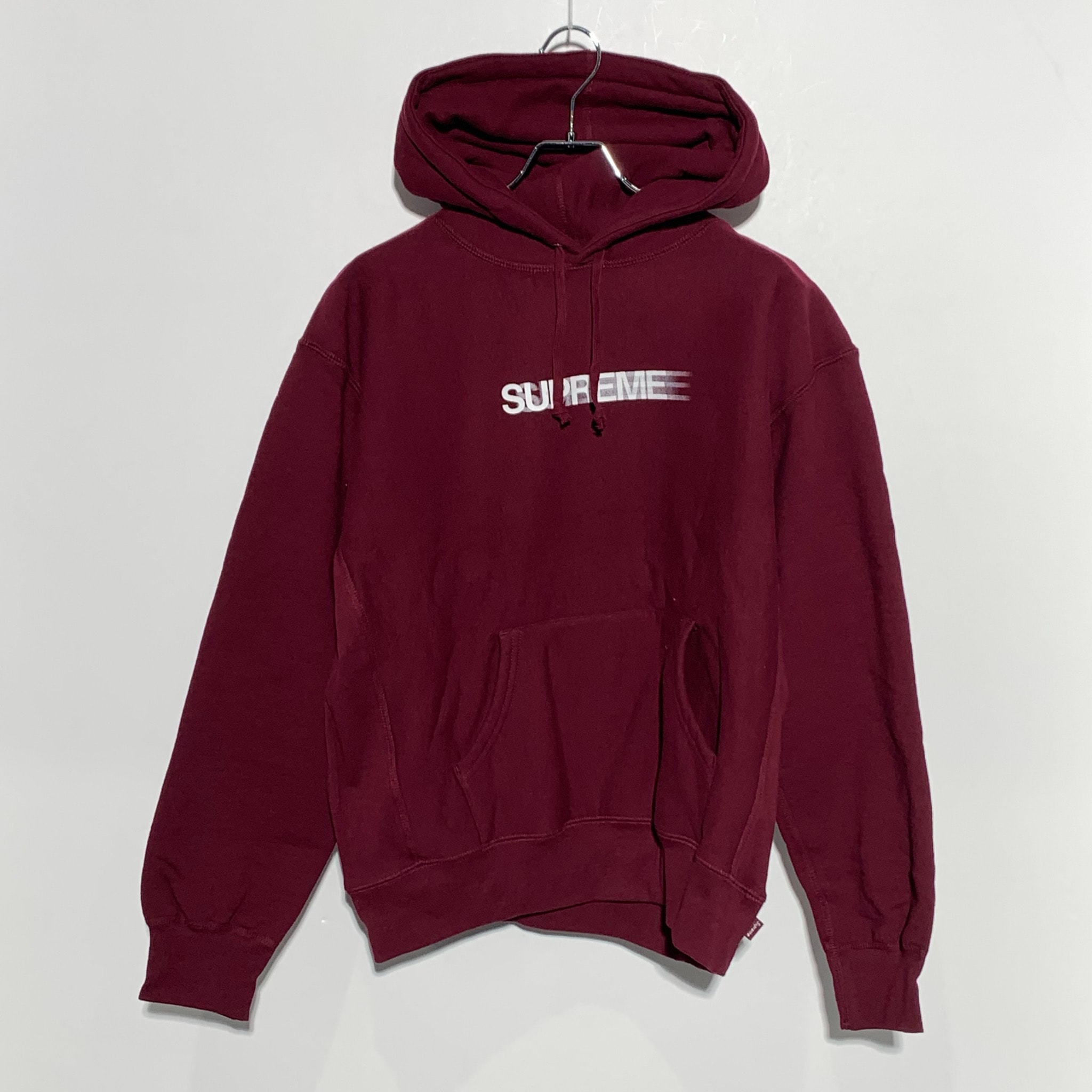 Supreme Motion Logo Hooded Sweatshirt "Burgundy" (23SS)