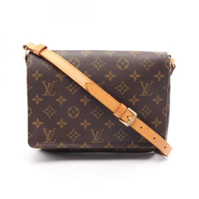 ルイ・ヴィトン LOUIS VUITTON ミュゼットタンゴ ショートストラップ ショルダーバッグ バッグ PVCコーティングキャンバス レザー モノグラム レディース ブラウン系 M51257 【中古】