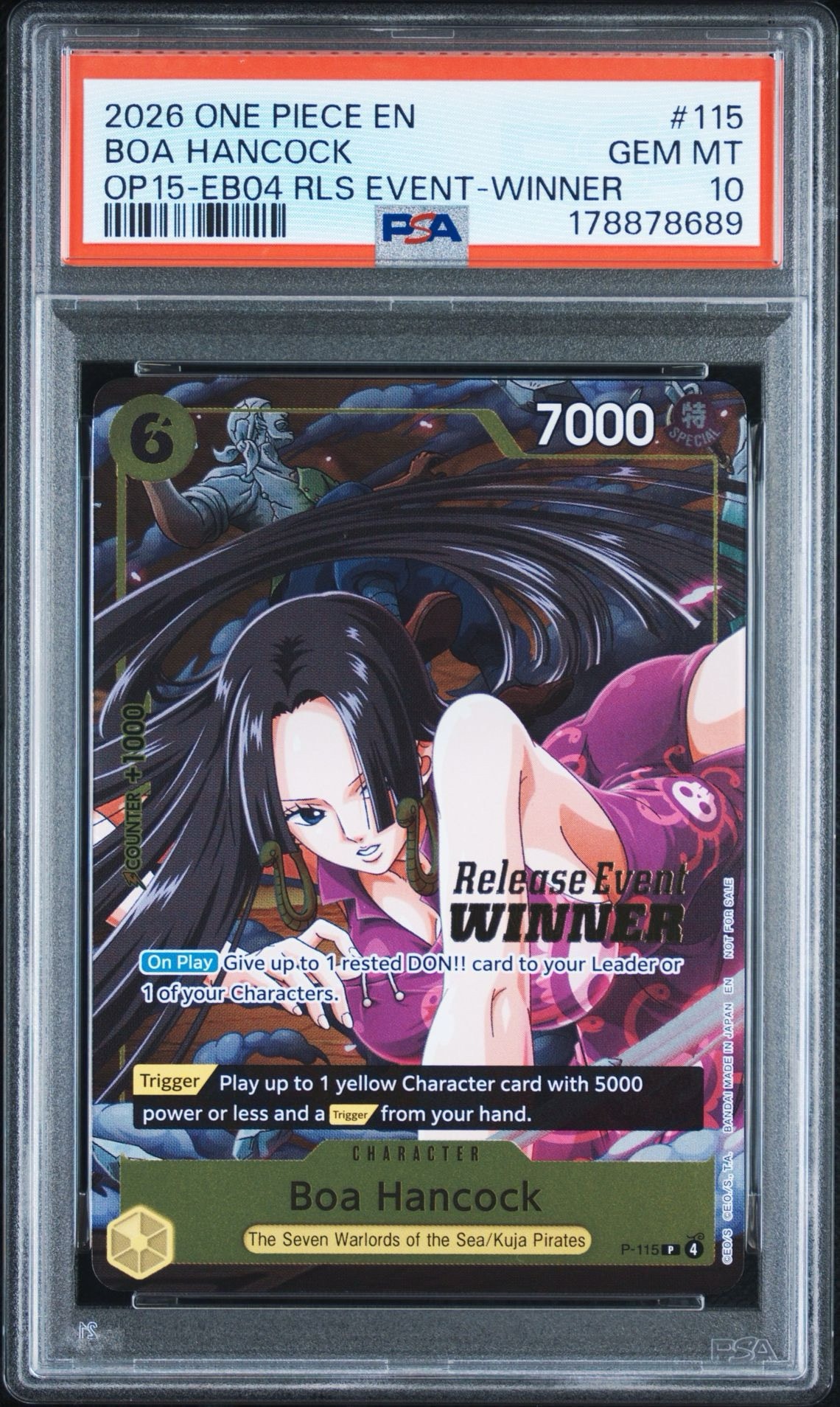 ボア・ハンコック P :優勝記念品 [P-115]【英語版】(プロモーションカード「OP15-EB04 リリースイベント」)