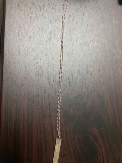 Tiffany & Co 1837 Bar Pendant Necklace "Silver"