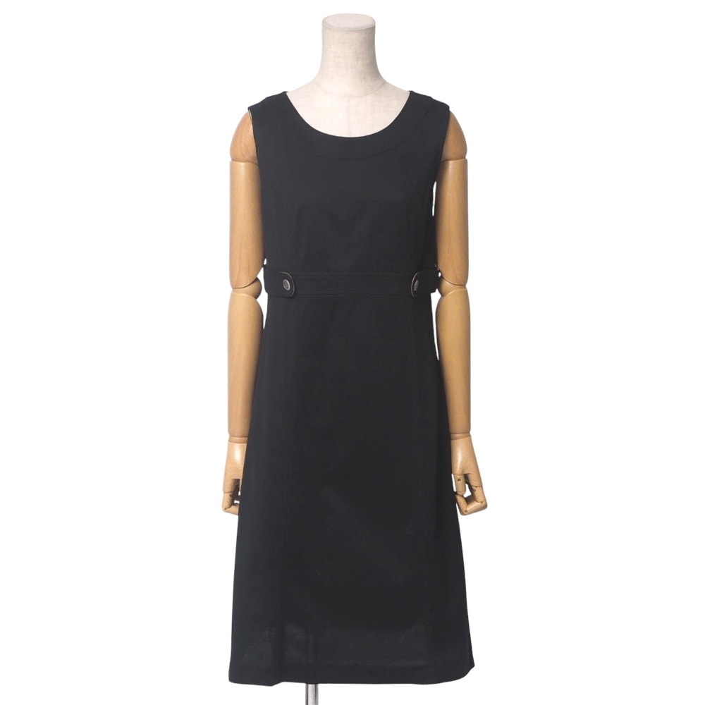 BURBERRY バーバリー ワンピース サイズ40 ノースリーブ コットンワンピース ブランド古着【中古】20250603/RA4982