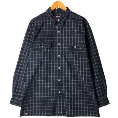 古着 ラルフローレン Ralph Lauren CHAPS チャップス 長袖 コットンチェックシャツ ボックスシャツ メンズL相当/eaa570105