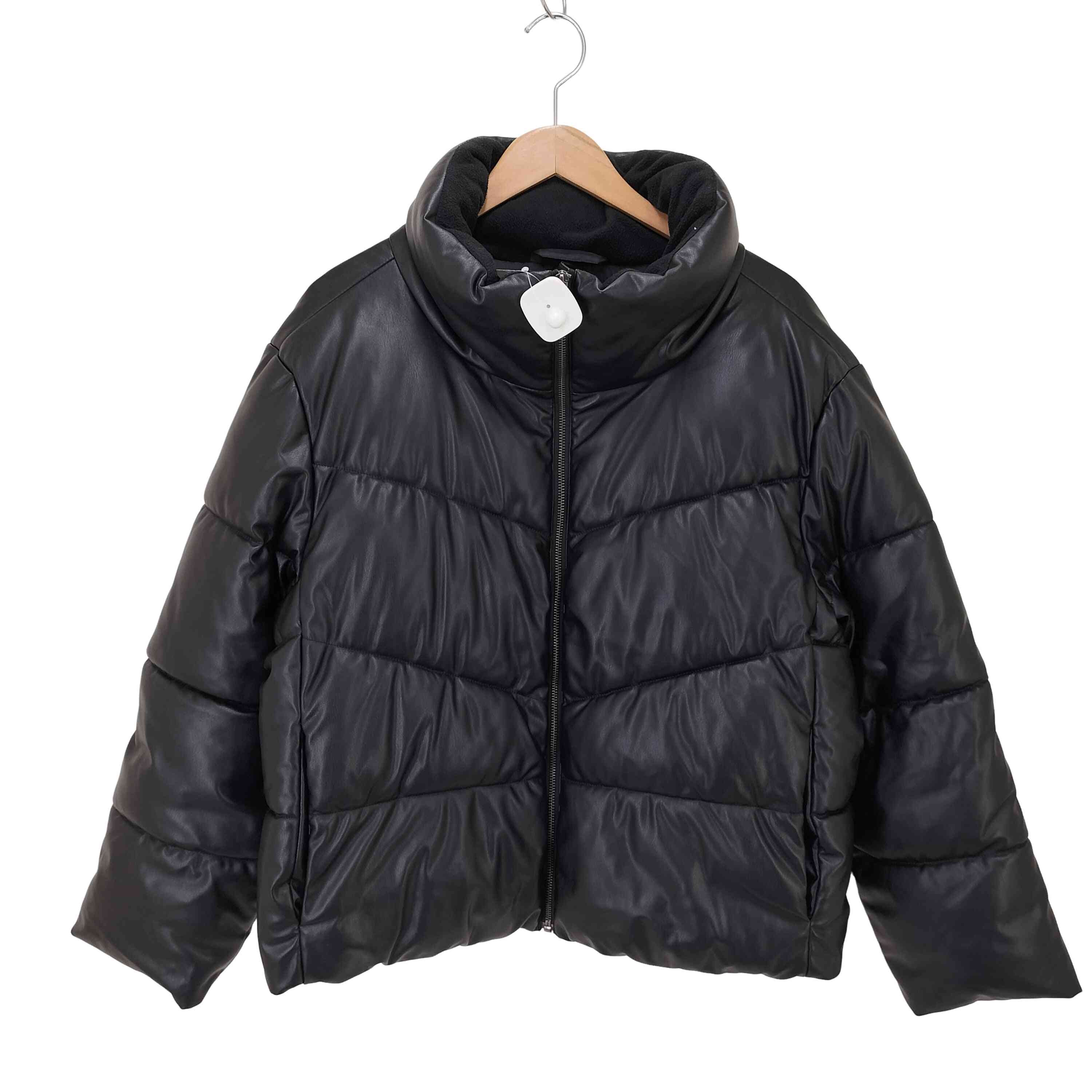 リラックス フェイクレザー パファージャケット【1142271170606】