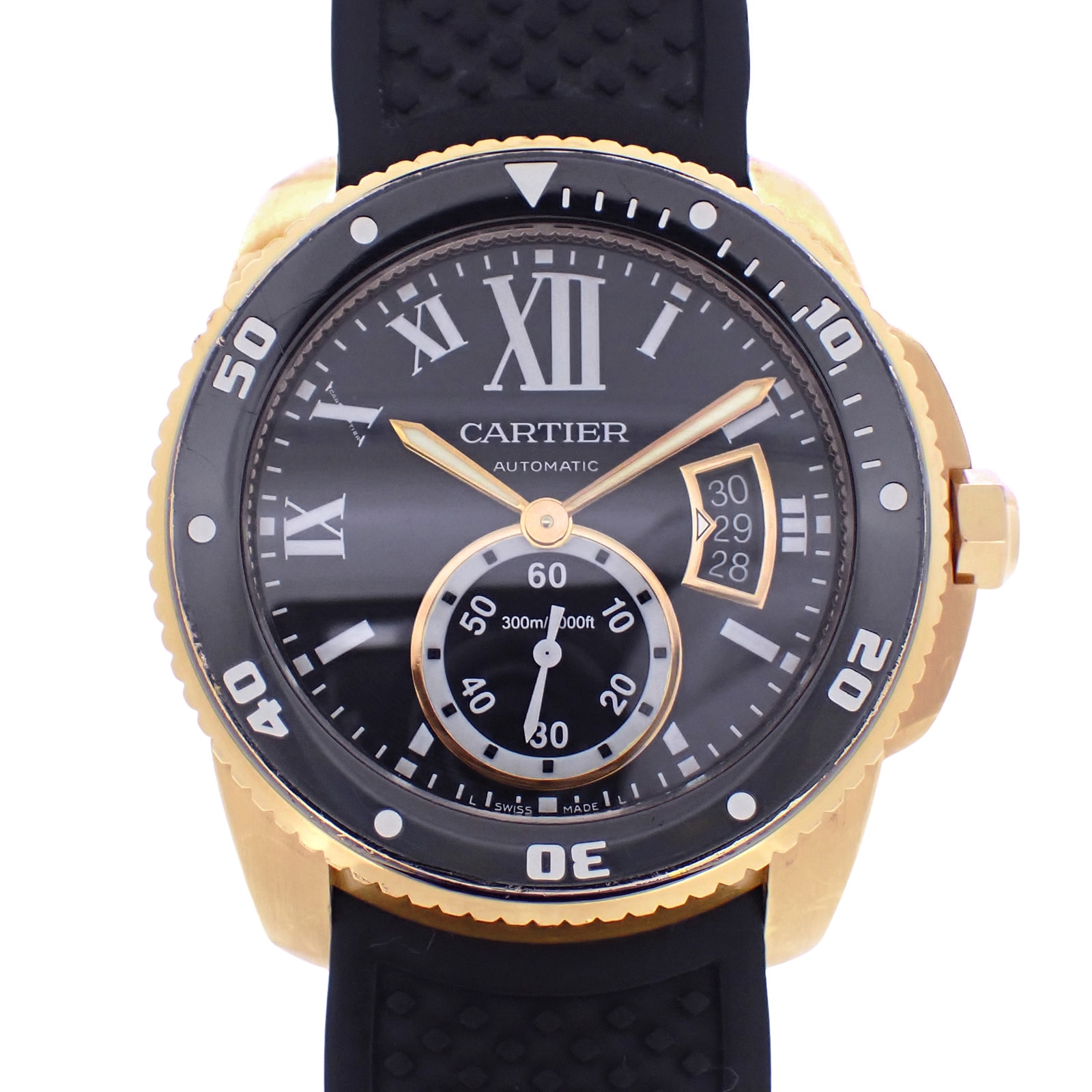 K18PG Cartier カルティエ  カリブル ドゥ カルティエ ダイバー  W7100052  メンズ 腕時計