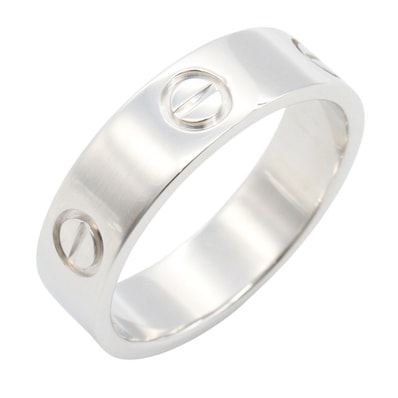 カルティエ CARTIER ラブリング リング・指輪 ジュエリー K18WG(ホワイトゴールド) メンズ レディース シルバー系 B4084700 【中古】