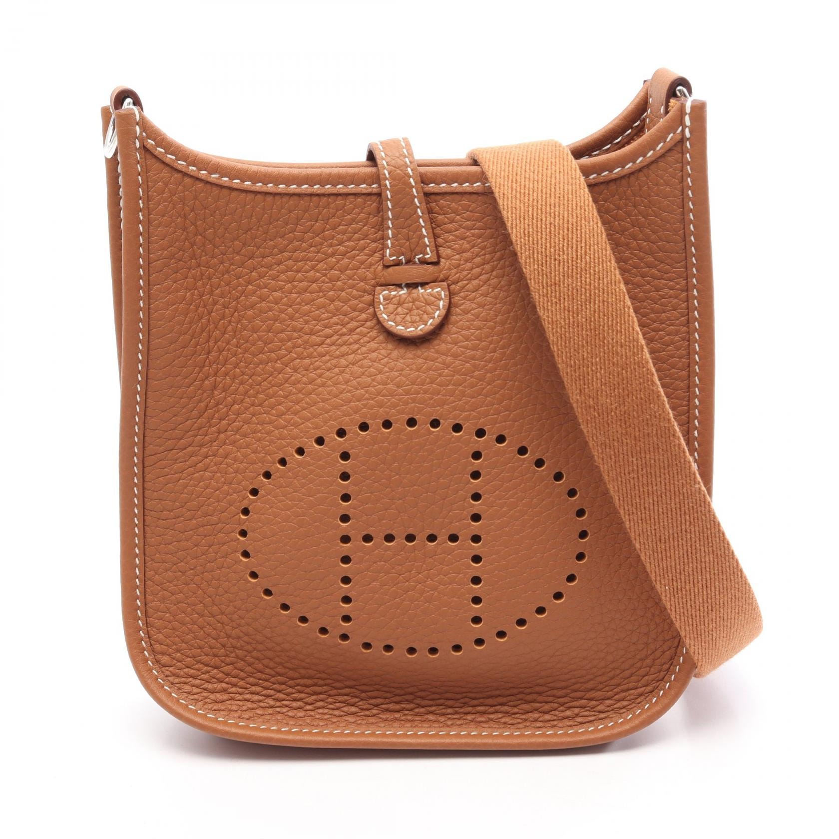 エルメス HERMES エヴリンアマゾンTPM ゴールド ショルダーバッグ バッグ トリヨンクレマンス トリヨンクレマンス レディース ブラウン系 【中古】