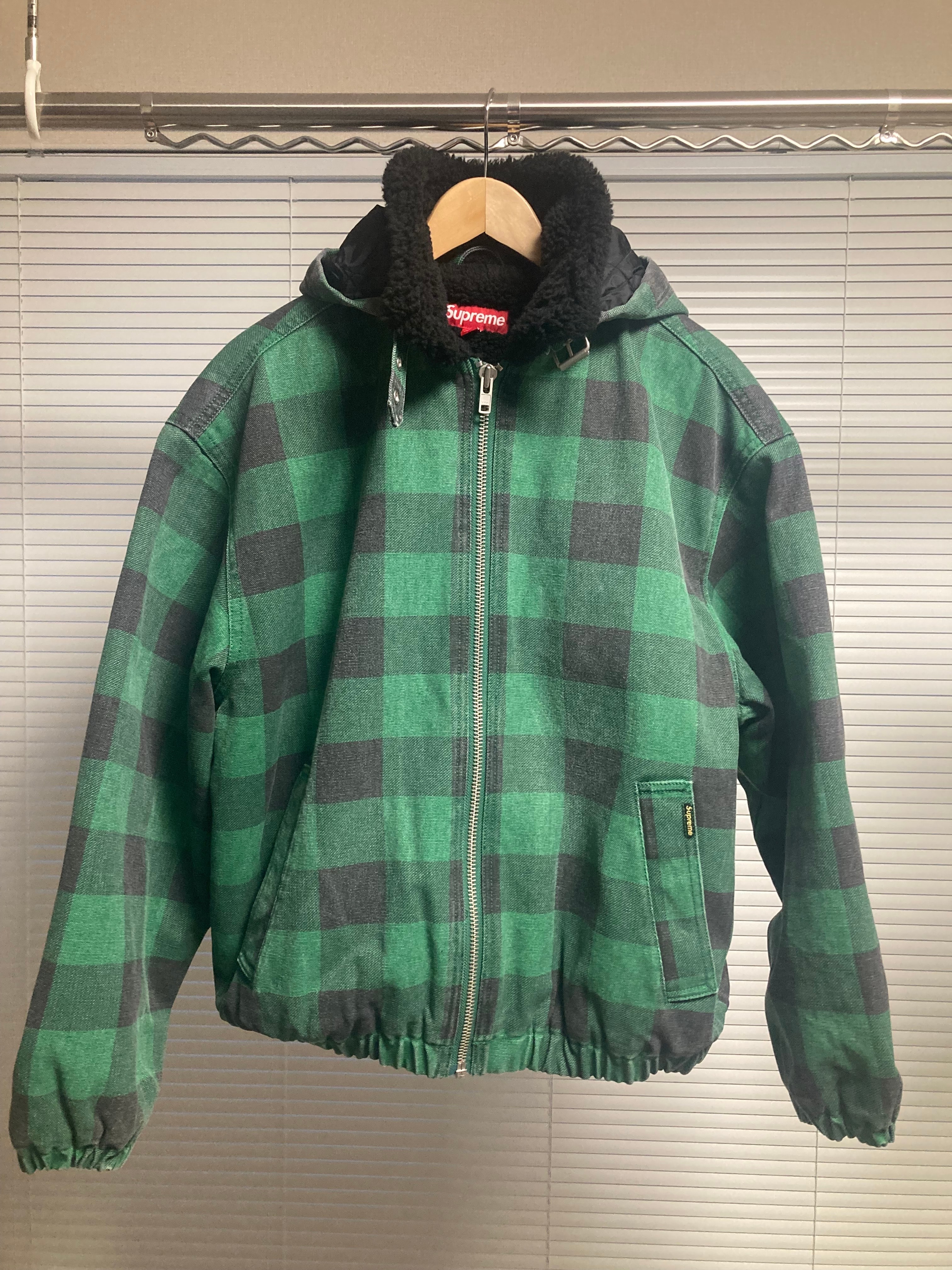 Supreme Faux Shearling Lined Bomber Jacket "Plaid"