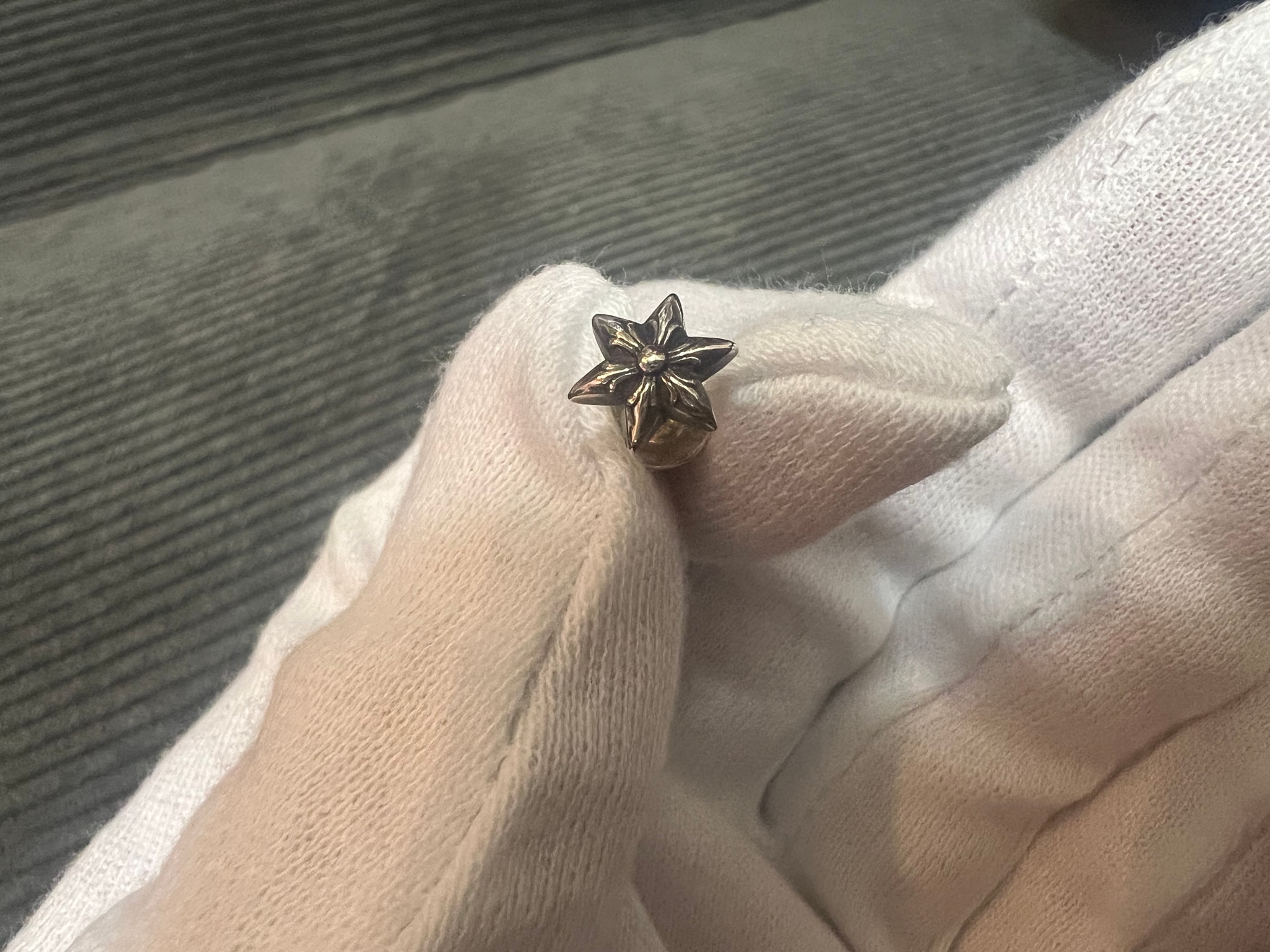 Chrome Hearts Star Stud Earrings "Silver"