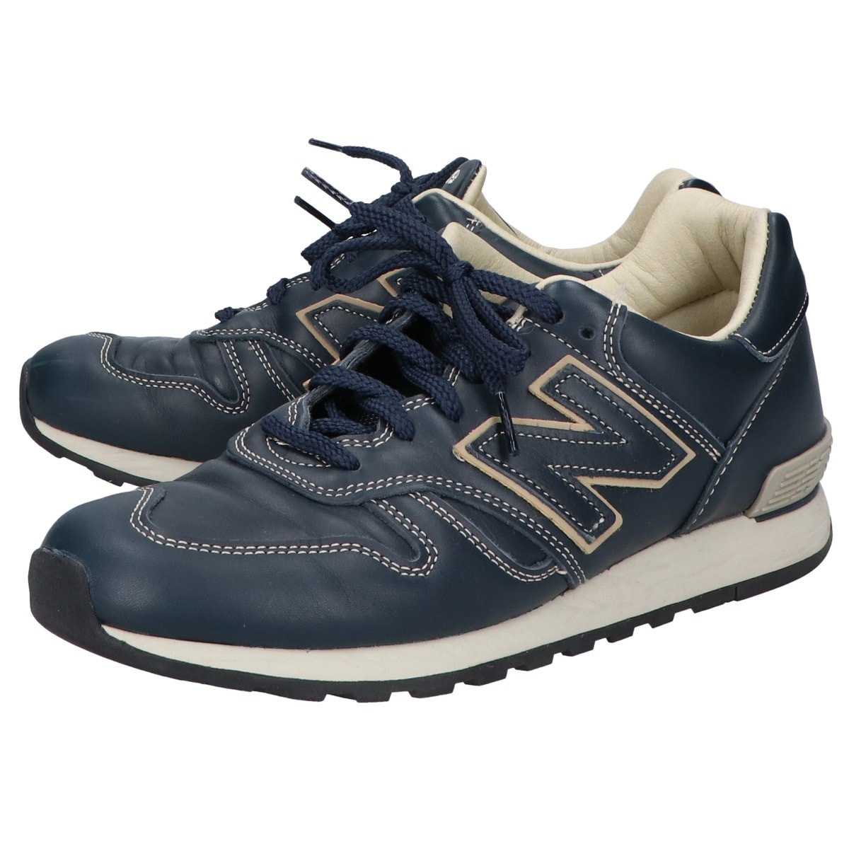UK製 オールレザー M670NVY NAVY US9 箱付き 未使用品】イングランド製 ニューバランス M670NVY US9 5D