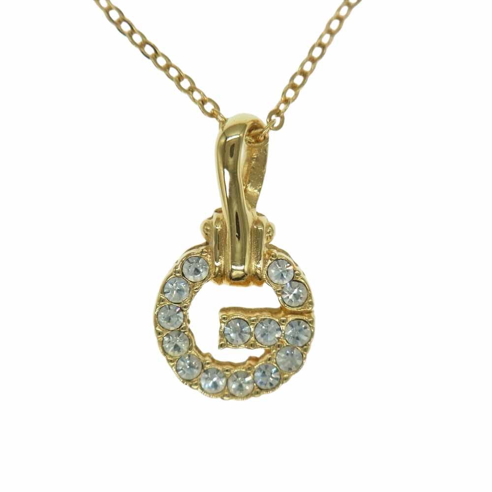 ジバンシィ ネックレス Gモチーフ ラインストーン ネックレス【中古】