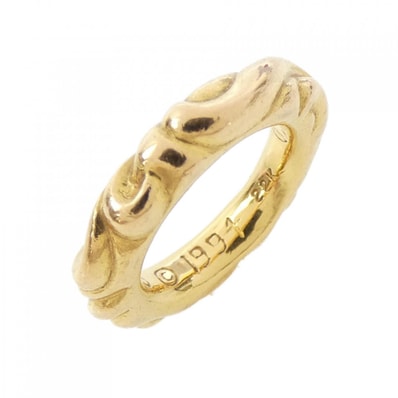 Chrome Hearts 22K Scroll Band Ring "Yellow Gold"