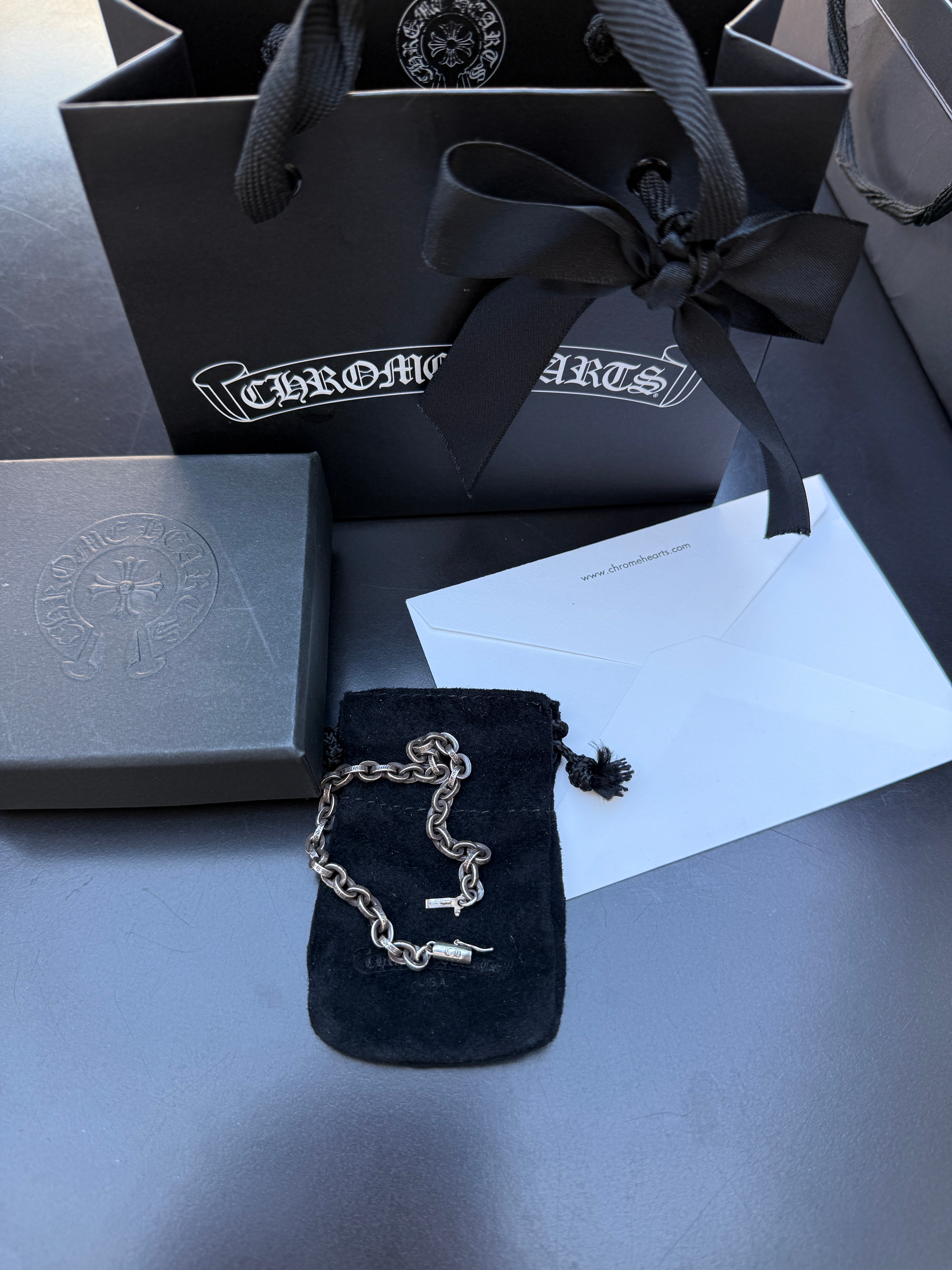 Chrome Hearts Paper Chain Bracelet "Silver"