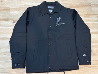 NEW ERA x Yohji Yamamoto Pour Homme FW22 Coach Jacket Hand Paint Logo "Black"