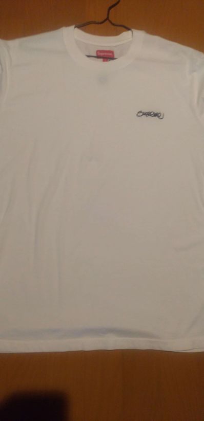 Supreme Washed Handstyle S/S Top "White"