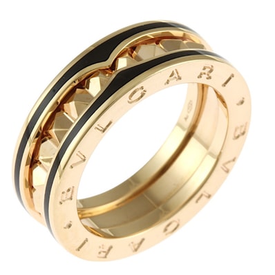 ブルガリ B-zero.1 ビーゼロワン ロック リング 指輪 14.5号 18金 K18ピンクゴールド レディース BVLGARI 中古