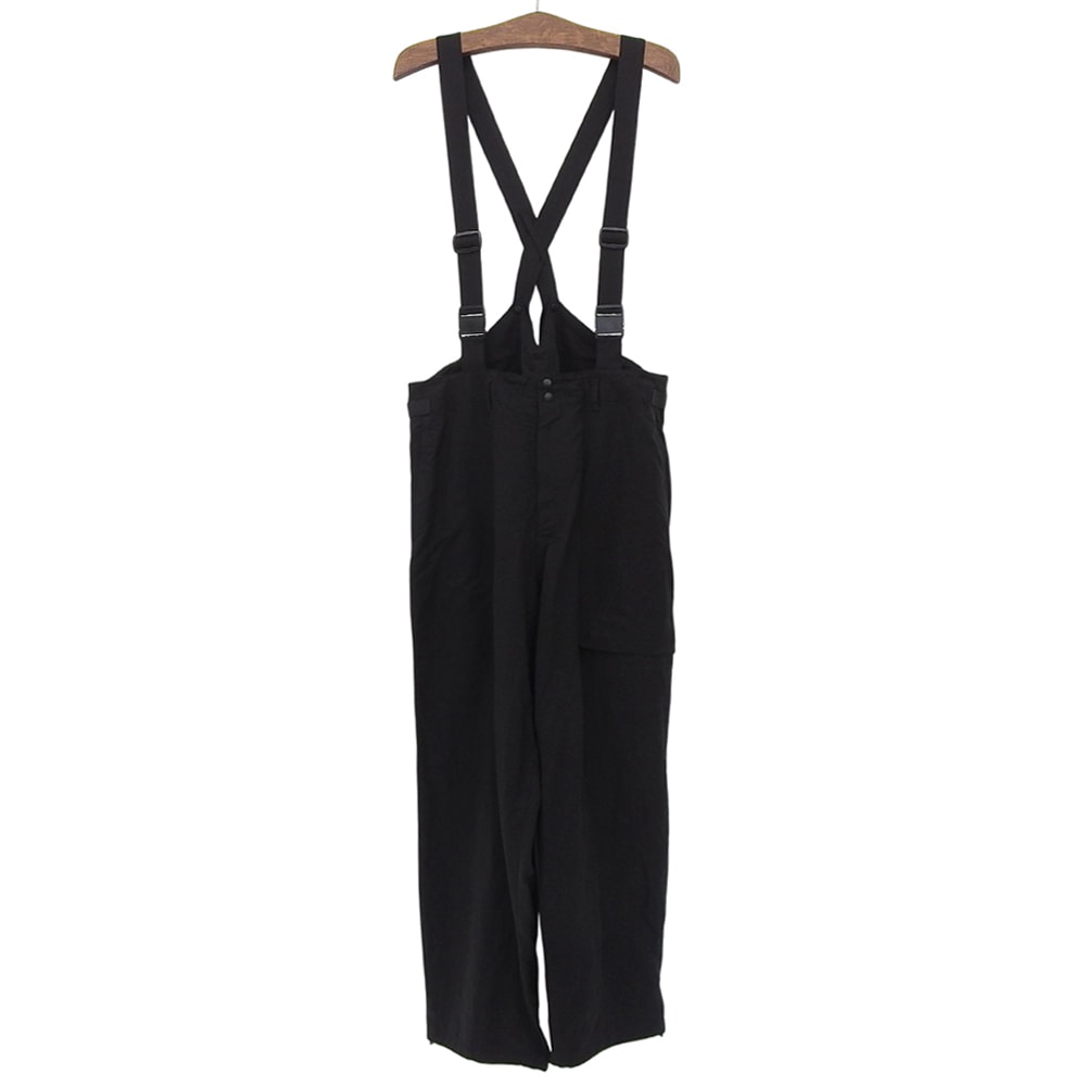 ワイスリー リヨセル サスペンダー マルチポケット ワイドパンツ ボトムス メンズ 黒 ブラック M IW7471 M