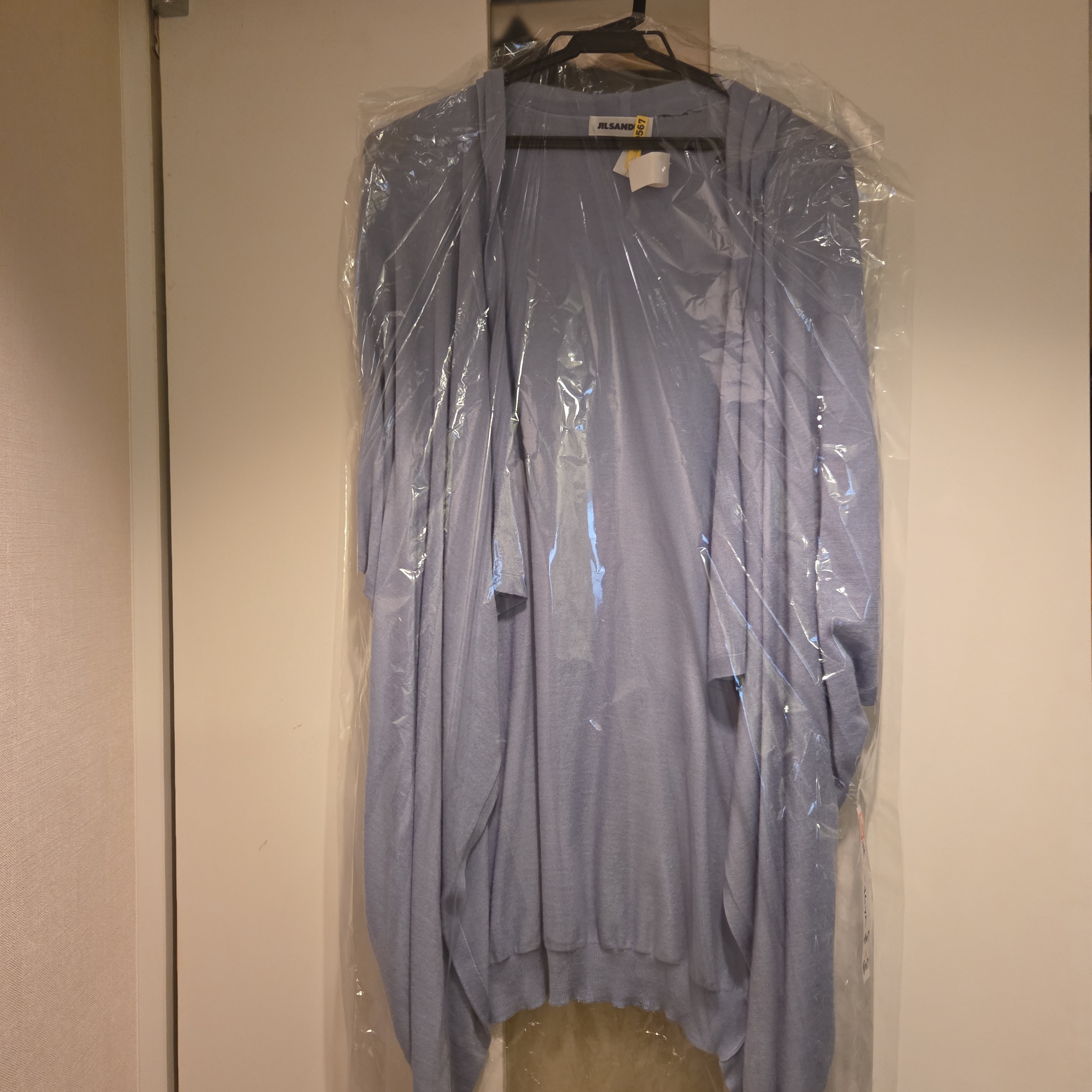 確定！JILSANDERUNIポンチョカーディガン38Mカシミヤシルクフード