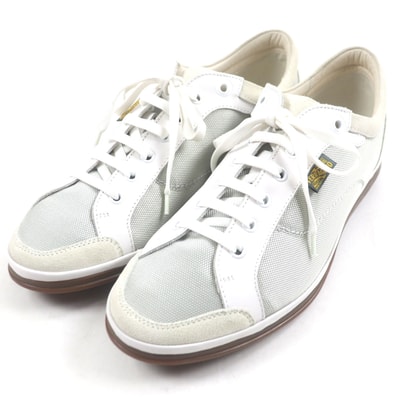 極美品 サルヴァトーレフェラガモ
ローカットスニーカー グレー メンズ 8