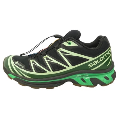 salomon サロモン 472921 XT-6 GTX ゴアテックス ローカット スニーカー ブラック系 グリーン系 28cm【中古】