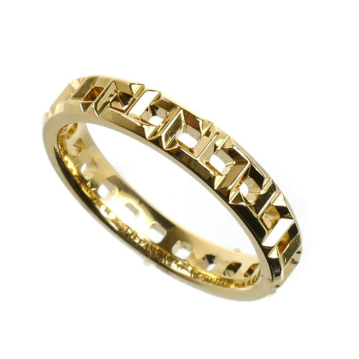 TIFFANY&Co. ティファニー K18YG イエローゴールド Tトゥルー ナロー リング リング・指輪 62507802 9号 3.3g レディース【中古】