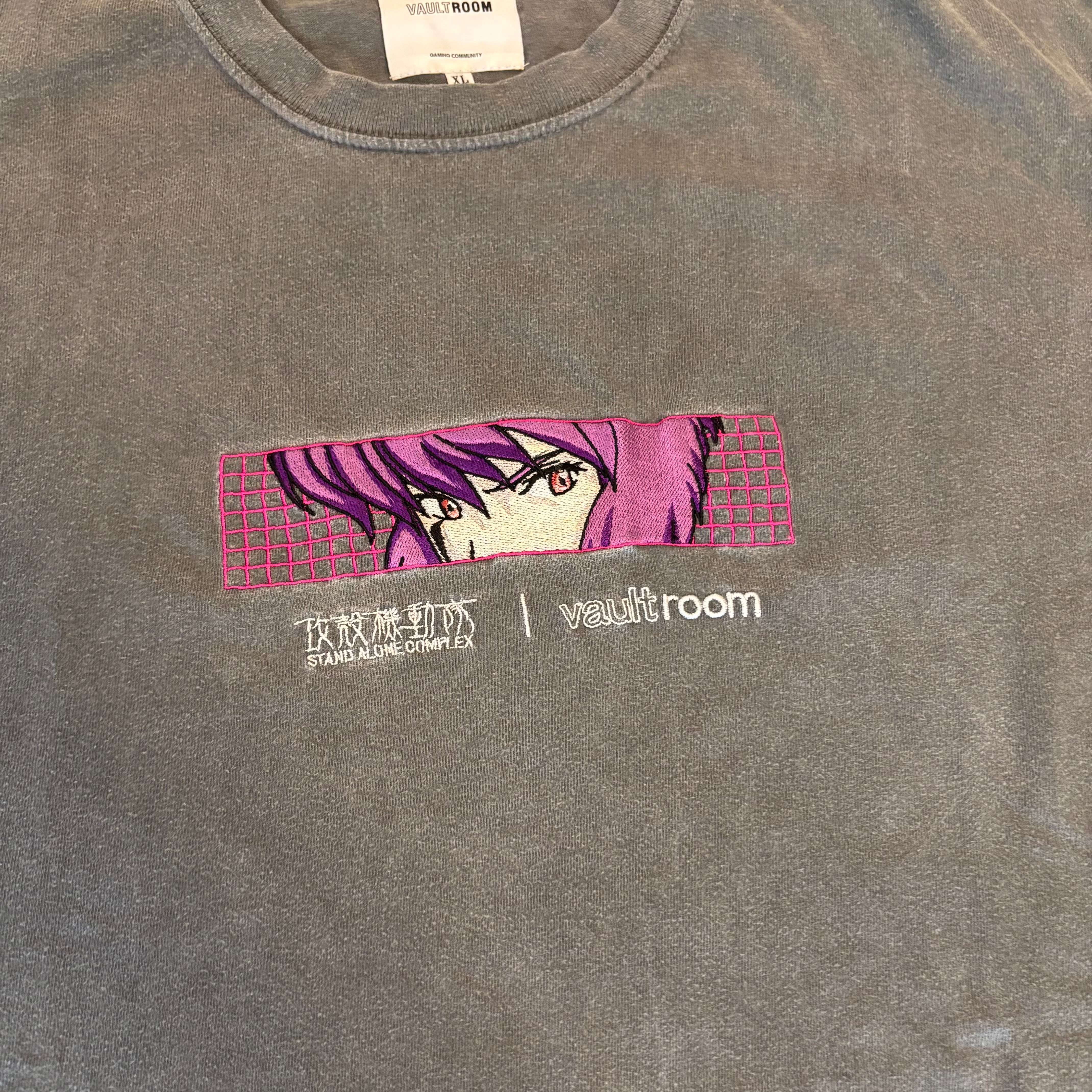 VAULTROOM x Ghost in the Shell S.A.C. Motoko Tee "Charcoal"
