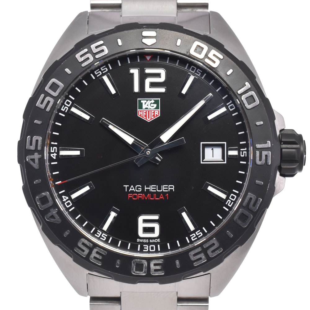 タグホイヤー TAG HEUER WAZ1110 フォーミュラー1 デイト ブラック クォーツ メンズ 良品 腕時計 L#148151