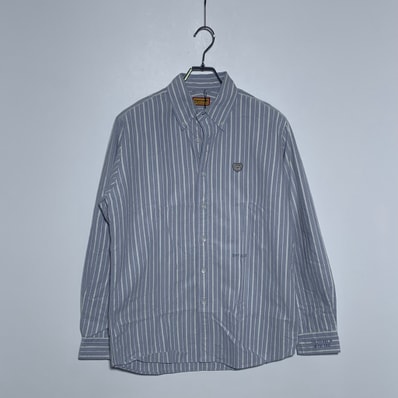 HUMAN MADE Stripe OX B.D Shirt "Blue"