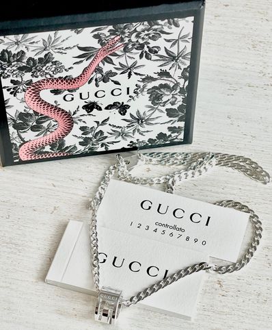 GUCCI G Ring Necklace "Silver"