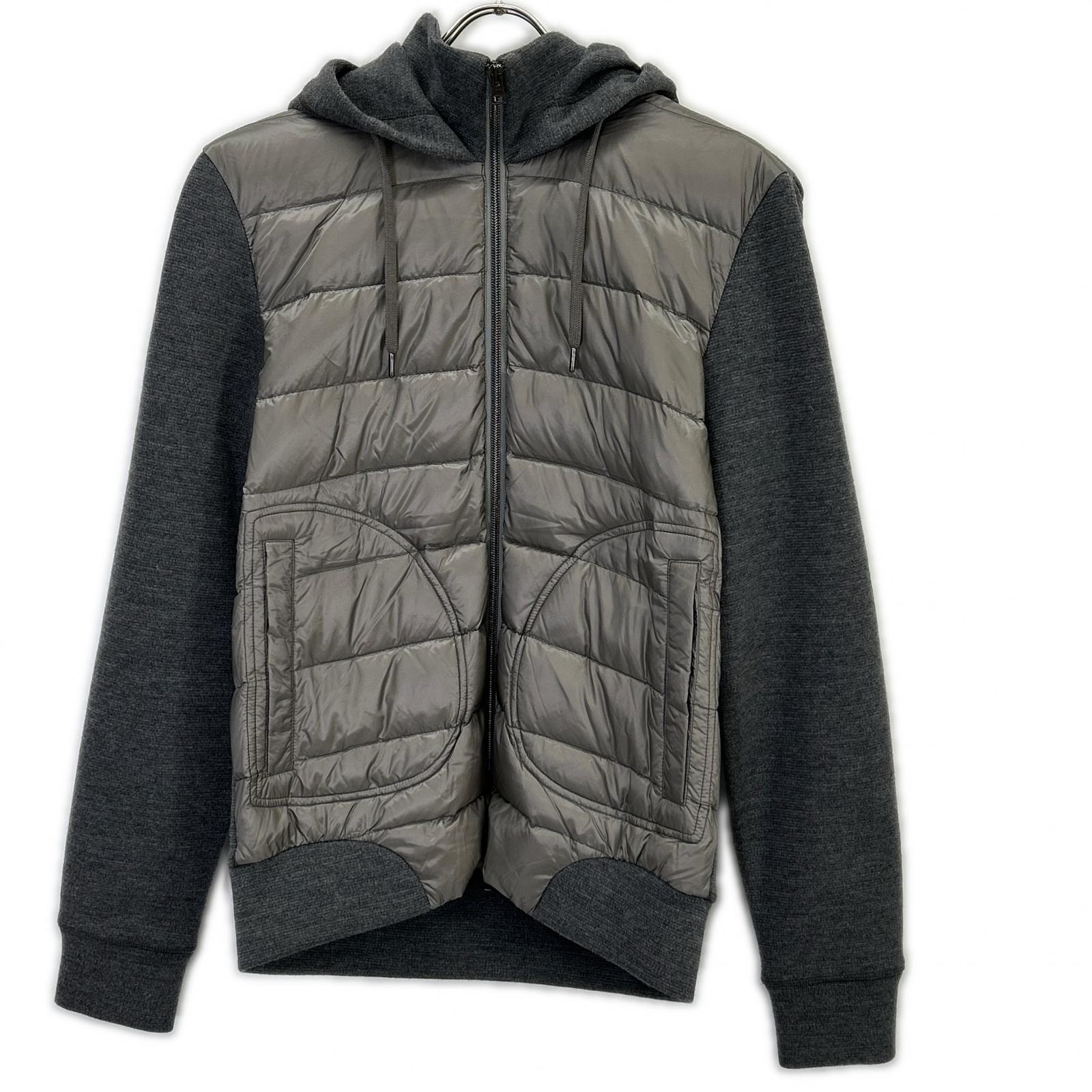 ヘルノ JP003UR ウォーターレペレントナイロンライトダウンハイブリッド フーディーブルゾン 46