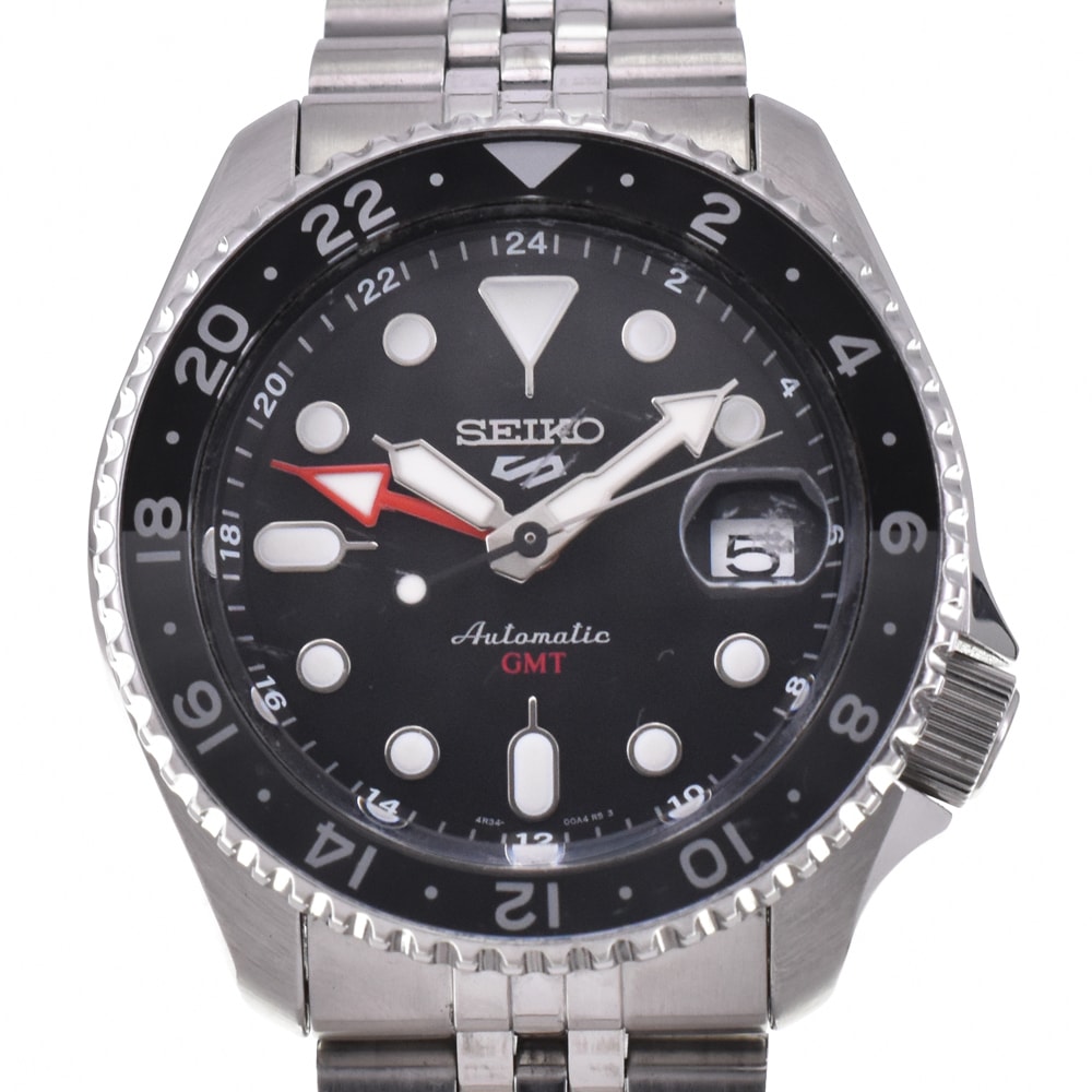 セイコー SEIKO 4R34-00A0 セイコー 5スポーツ GMT 自動巻き メンズ N#145432