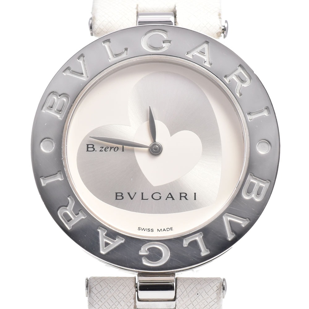値下 ブルガリ BVLGARI BZ35S B.zero1 ダブルハート SS/レザー クォーツ レディース □#150272