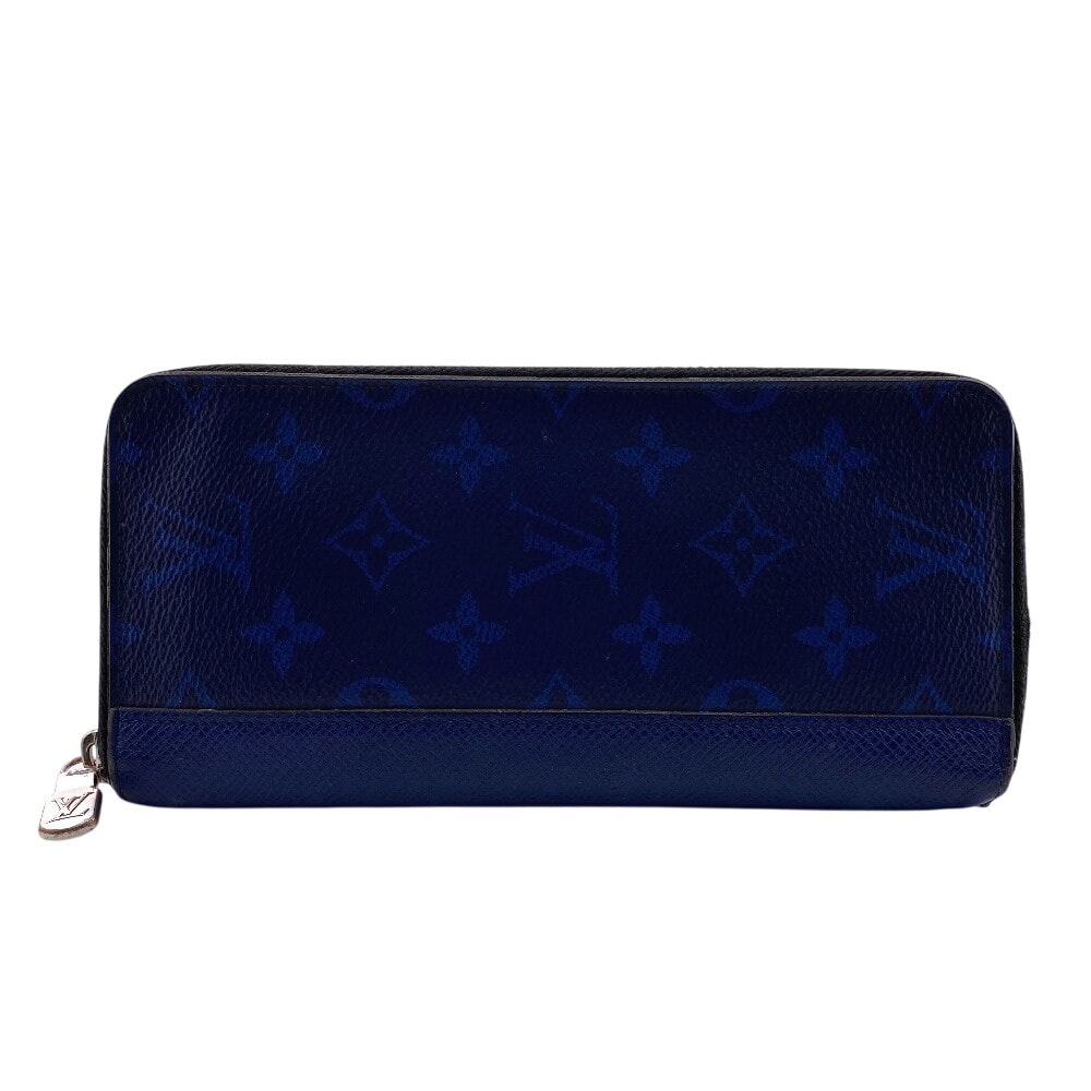 ルイヴィトン LOUIS VUITTON 長財布 タイガラマ ヴェルティカル ジッピーウォレット M30447 ブルー