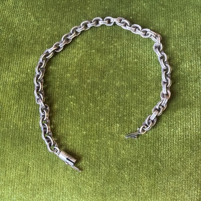 Chrome Hearts Paper Chain Bracelet "Silver"