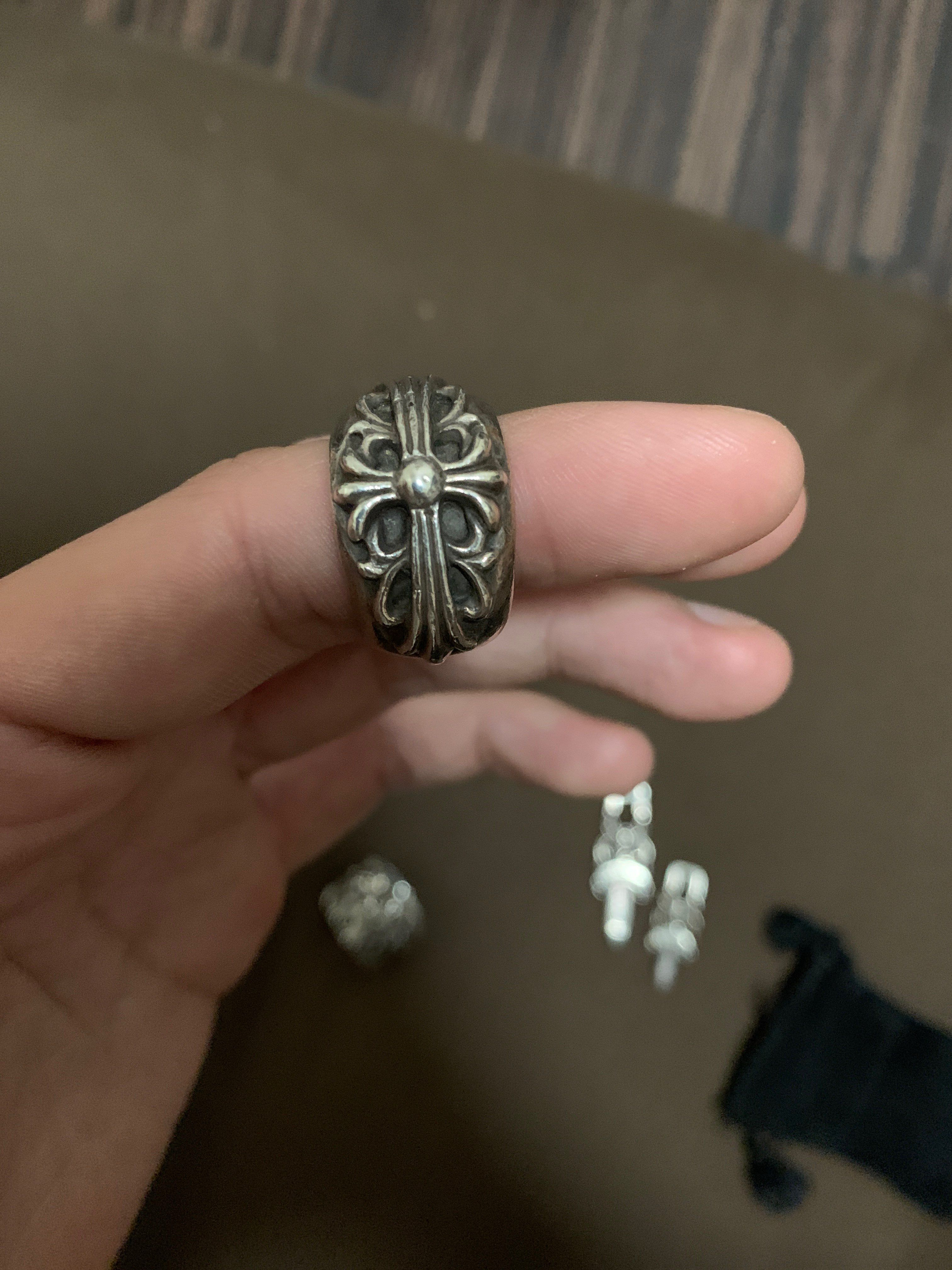 Chrome Hearts Floral Cross Ring "Silver"
