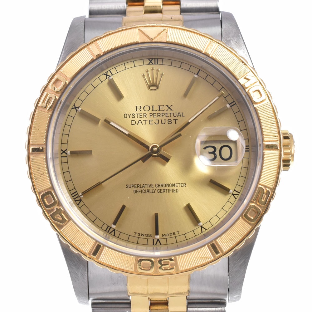 ロレックス ROLEX Ref.16263 デイトジャスト サンダーバード Cal.3135 ゴールド 自動巻き メンズ 良品 腕時計 Q#148927