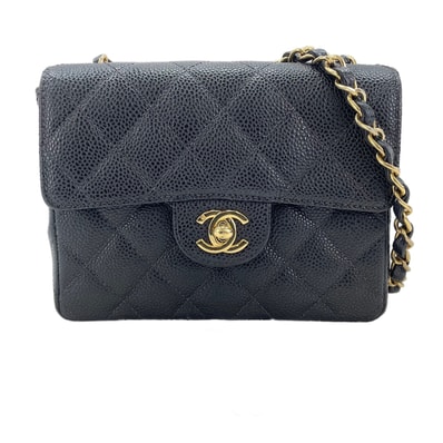 シャネル CHANEL キャビアスキン ミニマトラッセ ショルダーバッグ【中古】